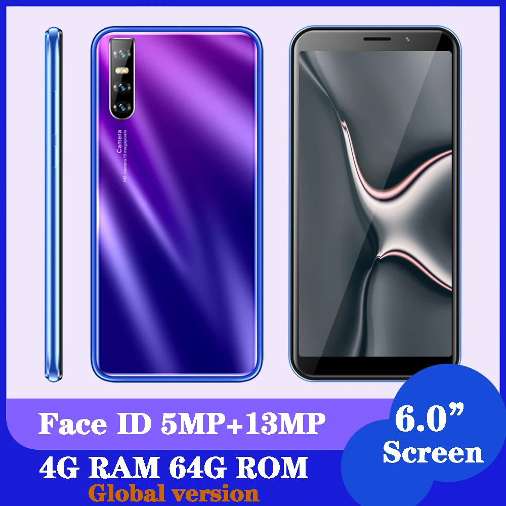 Лицо ID разблокирована 5e 4G RAM 64G ROM Android телефоны четырехъядерный Оригинал