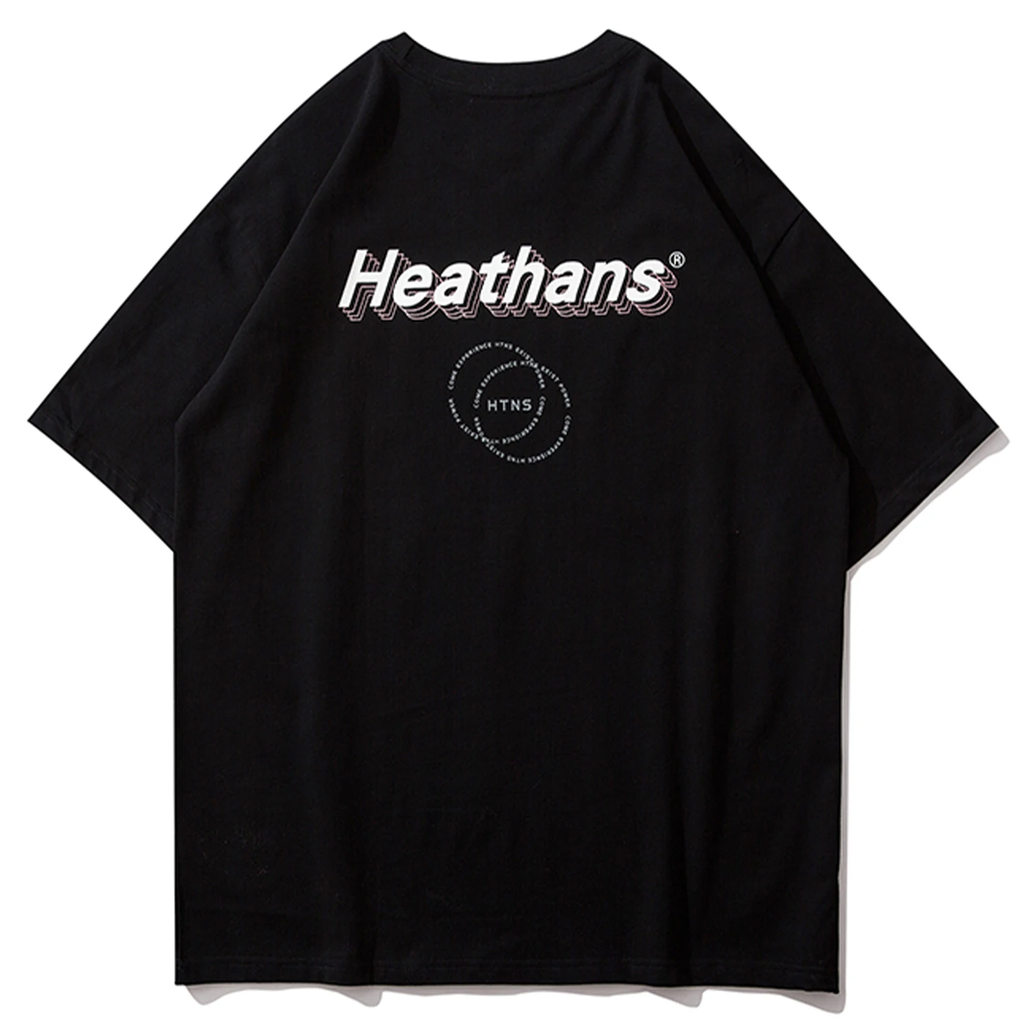 Футболка мужская свободного покроя модная тенниска с принтом в стиле хип хоп