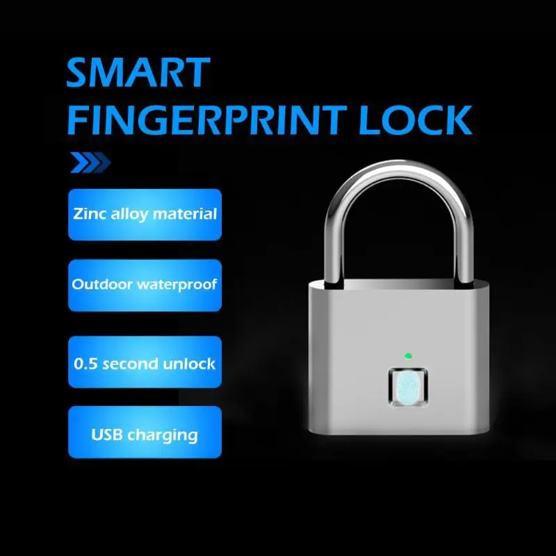 Умный дверной замок без ключа USB зарядка быстрая разблокировка по отпечатку