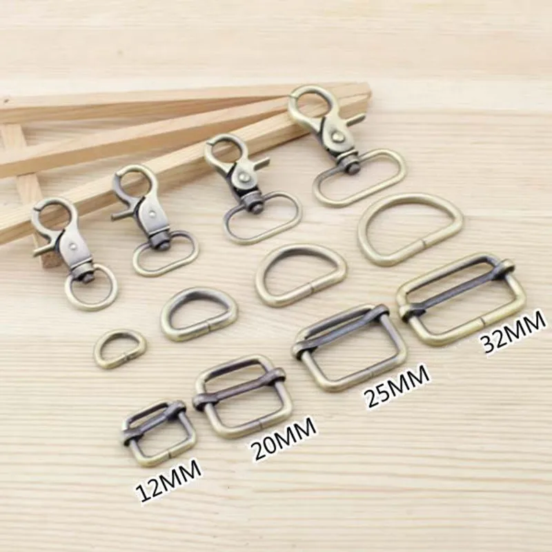 Золотистая/бронзовая Пряжка из цинкового сплава 12 мм 20 25 32 щипцы пружинный