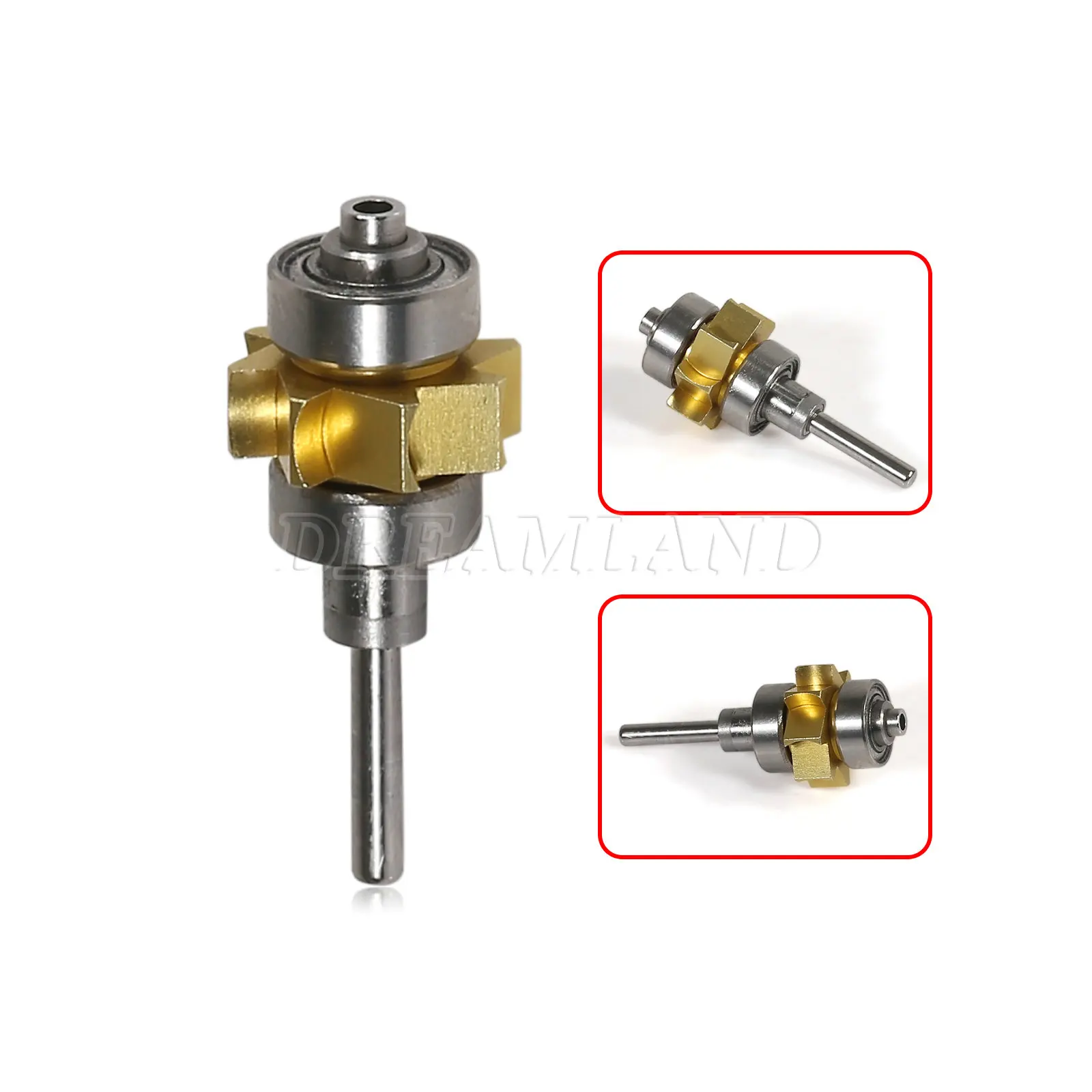 

1-10Pcs NSK Style Dental High Speed 4 Hole Clean Head Light Blue Handpiece Air Turbine Push Button & Cartridge