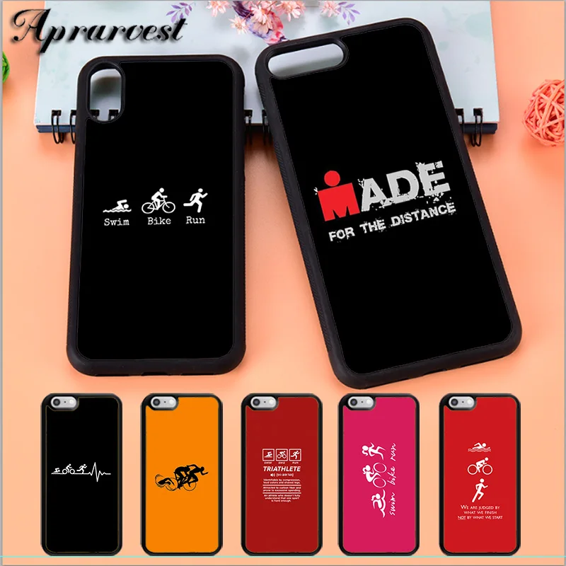 Aprarvest Item Triathlon Sport Phone Case Cover For iPhone 5 5S SE 6 6S 7 8 PLUS X XS XR MAX 11 PRO |
