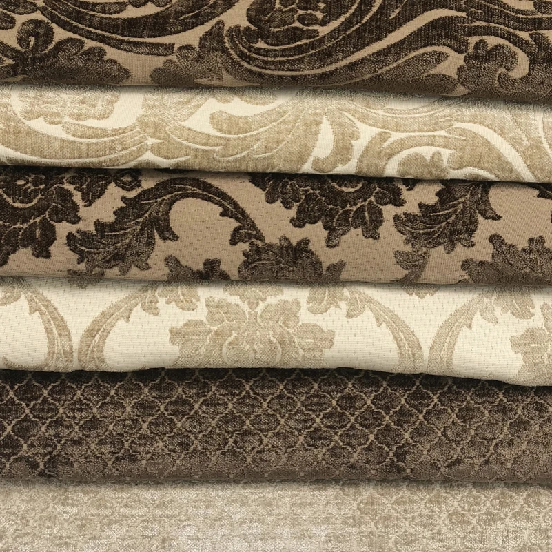 Высококачественная жаккардовая шенилловая бархатная ткань в европейском стиле