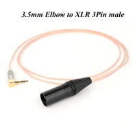 hi end occ copper 3 pin xlr male to 3 5mm stereo male audio adapter cable upgrade cable