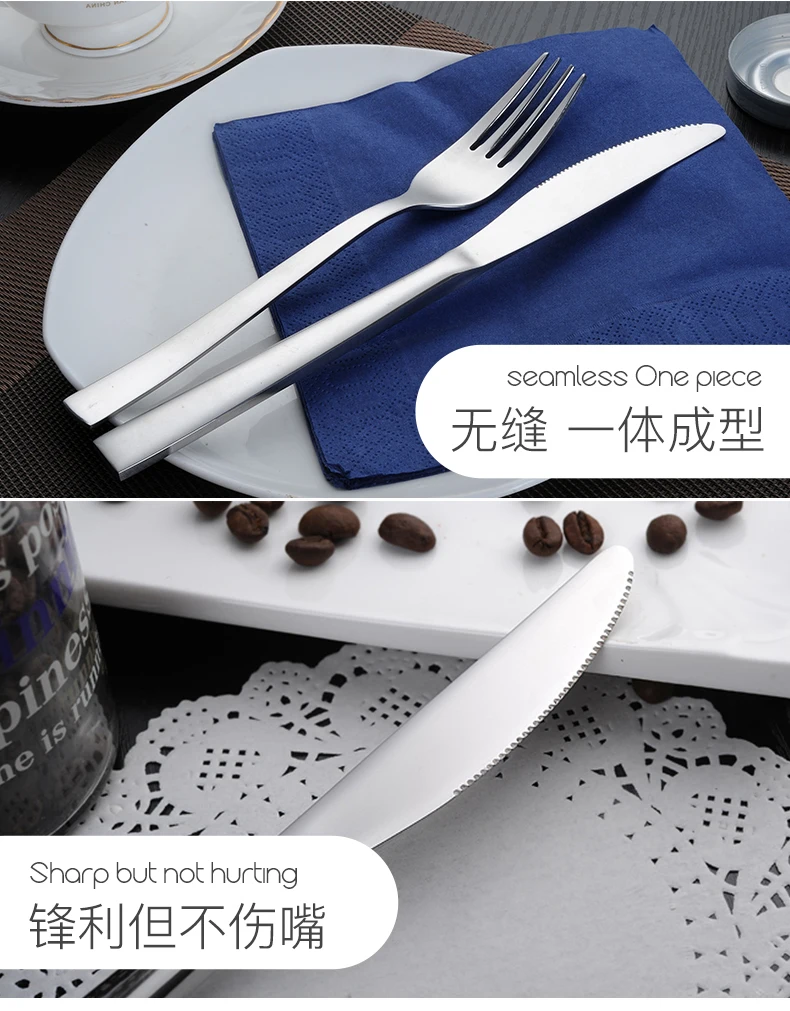 Набор столовых приборов из нержавеющей стали многоразовый набор ложек и вилок