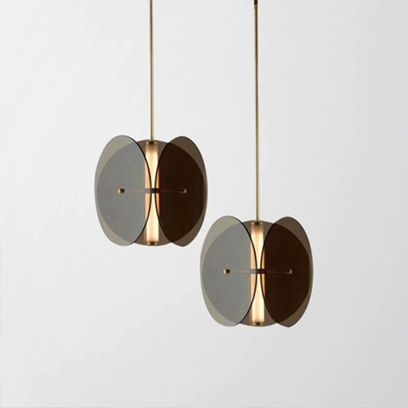 

Modern bedroom bedside LED glass chandelier Nordic creative dining room bar living room cafe study sofa decorative lights E27