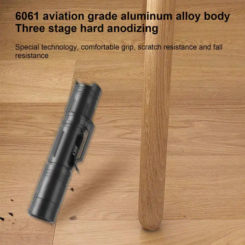 

L50 LED Flashlight Torch USB Rechargeable IP68 Waterproof Light for Camp Outdoor US Type Aluminum Alloy Flashlight