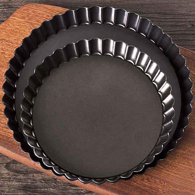 

Pizza Plate Round High Strength Pizza Pan Tray Carbon Steel Mold Baking Tool Baking Mould Pattern Kitchen Tray 8/10/11 Inch
