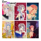 Алмазная живопись с девушкой Ever Instant, красочная картина, ручная работа, искусство, полная выкладка, вышивка, ручная работа, украшение для дома 3F2413