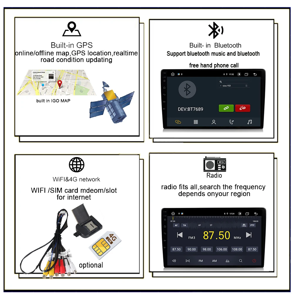 Автомагнитола для Ford Kuga Escape 2013 2014 2016 Android 11 мультимедийный видеоплеер GPS навигация