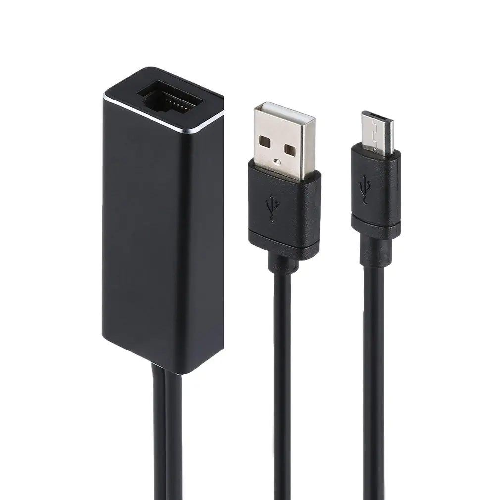 Fire tv Stick HD 480 Мбит/с Micro USB2.0 к RJ45 Ethernet адаптер 10/100 Мбит/с для нового Fire tv/Google Home для Chromecast Ultra