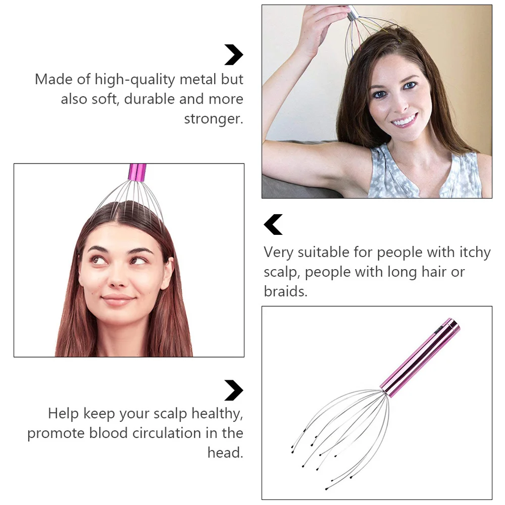 

1pc Scalp Massager Handheld Head Tangling Supply (without Battery)