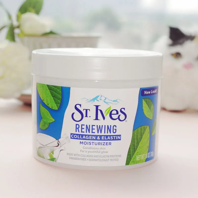 St. Ives вневременной увлажняющий крем для кожи лица коллагеновый эластин 10 oz|moisturizer
