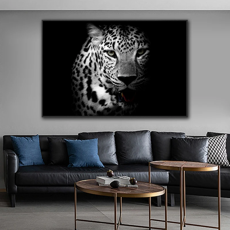 Черный с белым леопардом карманом высокое качество изображения Модульная