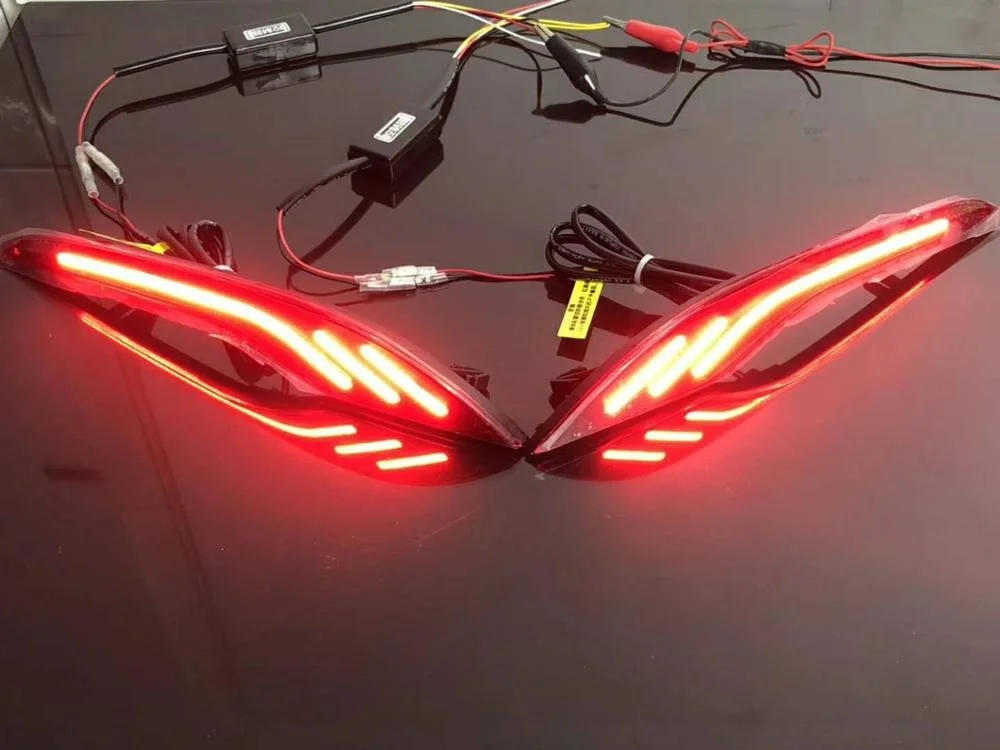 

Eosuns Led Warning Light + Brake Light + Turn Signal Rear Bumper Light Driving Reflector for Chevrolet Malibu xl 2019