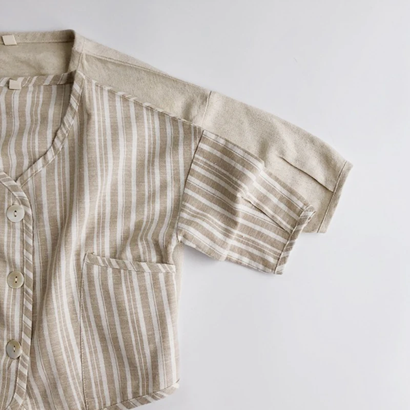 

Autumn Children Clothing Baby Boy Girl Long Sleeve Linen Cotton Coat Korean Japan Style Kids Cardigan Coat