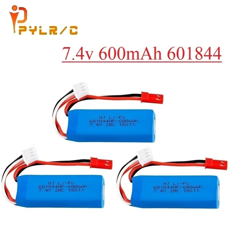 Обновленный комплект зарядного устройства Lipo 7 4 в 600 мАч для WLtoys K969 K979 K989 K999 P929 P939