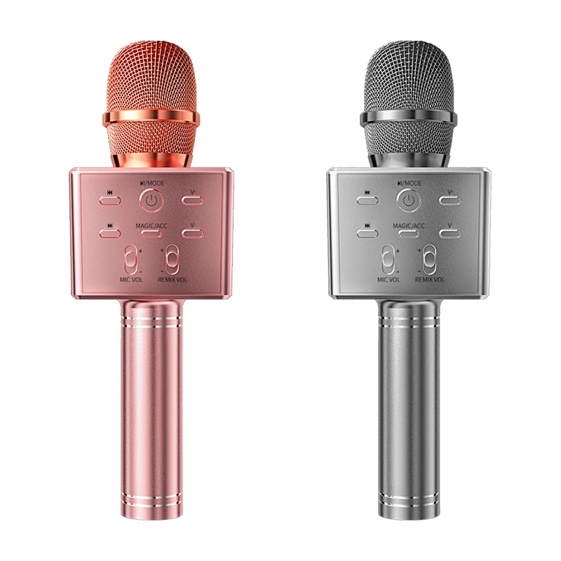 

NEW-Bluetooth Musical Microphone,Wireless Microphone Professiona Speaker Handheld Microfone Player Singing Recorder Mic