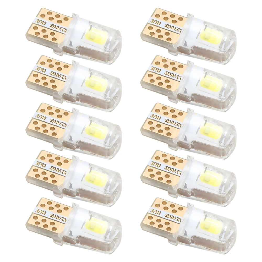 

Светодиодная силиконовая лампа T10 W5W 194 5730 2-SMD для автомобильного багажника, сигнала поворота, номерного знака, карты, чтения, купольная лампа...