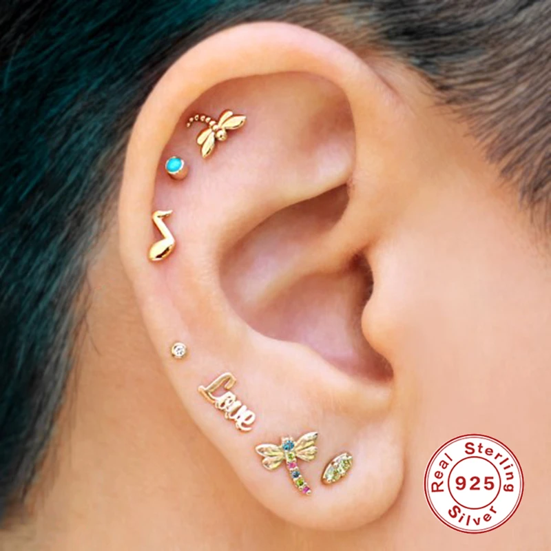 ROXI Глянцевая маленькие серьги-гвоздики для женщин ювелирные изделия глаз броши в