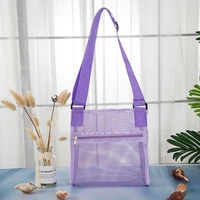 children beach sand bag toy shell towel nylon mesh storage bag traveling mesh tote water fun toy nylon mesh storage pouch