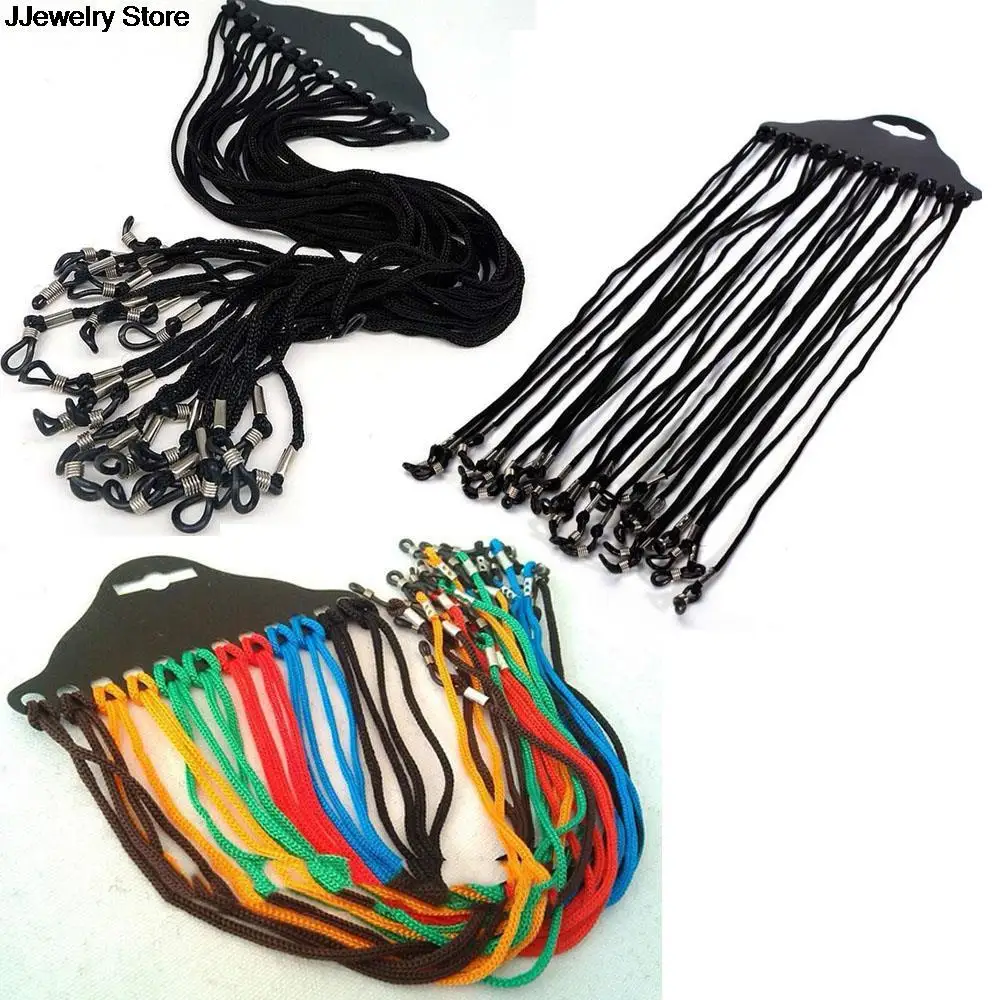 

12pcs/lot Adjustable Black Color Neck Cord Strap String Landyard Holder For Eyeglass Glasses Sunglasses hot! New!