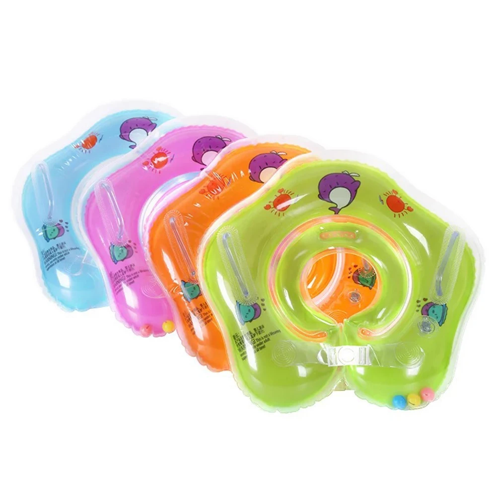 

Baby Pump Mattress Pool Swim Wheel Cartoon Practical Inflatable Baby Neck Ring Swim Protector Pool Accessories