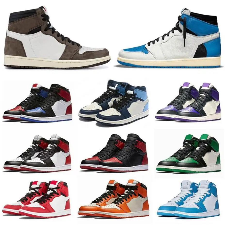 

2022 Basketball Shoes 1s Top Obsidian UNC Fearless PHANTOM TURBO GREEN 1 Backboard PHANTOM Sport Sneaker Trainer Size 5.5-12