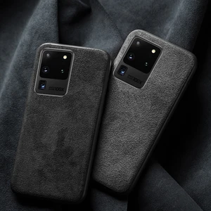 genuine leather phone case for samsung galaxy s22 ultra s10 lite s10e s8 s9 plus s7 edge internet celebrity suede back cover free global shipping