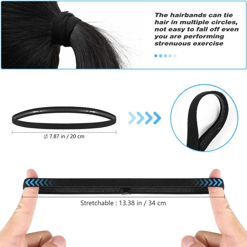 

Lurrose Hair Accessories Including 3 Iron Hair Hoops 3 Plastic Hair Hoops 2 Wide Headbands 2 Slim Headbands Hair Decorations