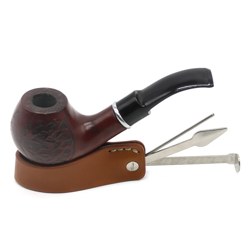 Аксессуары для дымящих труб из нержавеющей стали серебряный нож яловой кожи