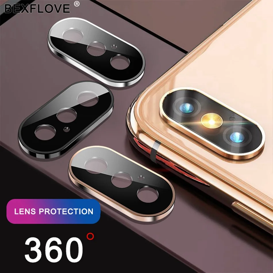 Закаленное стекло для iPhone 11 Pro X XS Max объектива камеры Защитная пленка экрана Apple
