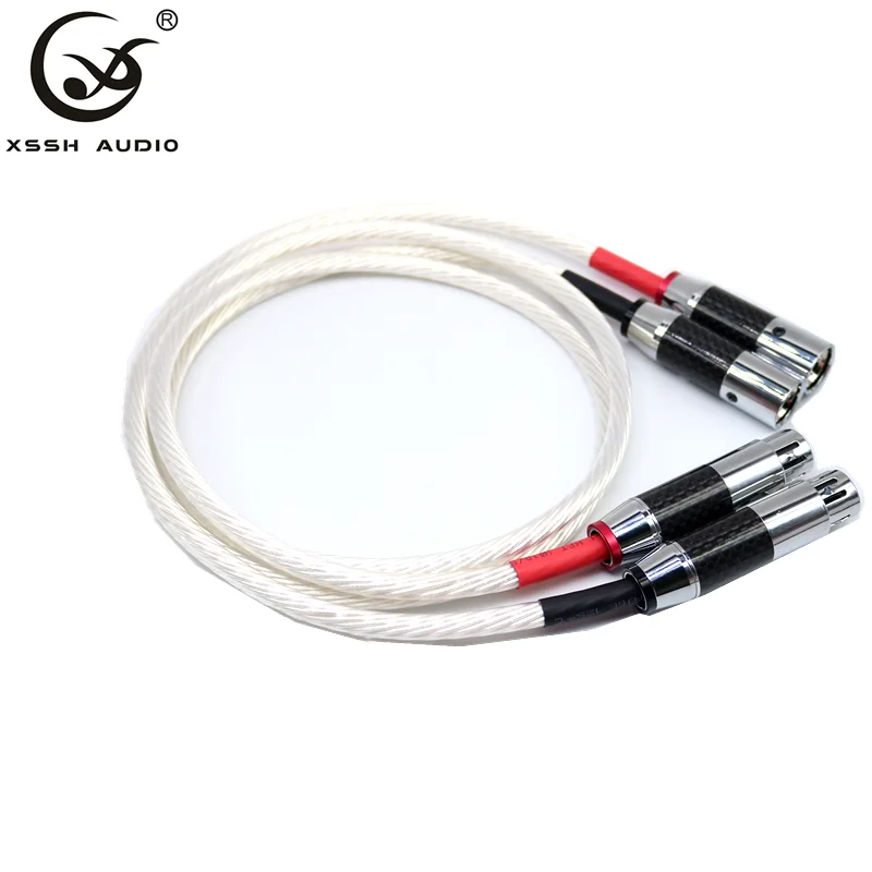 

XSSH One Pair FA-220 Hifi XLR Cable High Quality OCC 2 XLR Male to Female Audio Cable
