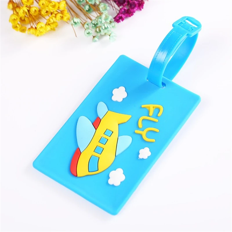 

Kawaii Suitcase Luggage Tag Cartoon ID Address Holder Baggage Label Travel Accessories