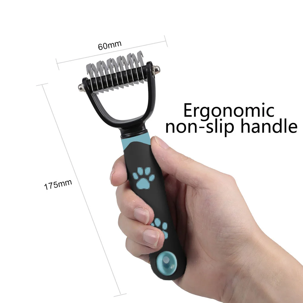 Pet Grooming Tool Double Side Dematting Comb Remove Undercoat Mats Tangles Shedding Brushes for Dogs and Cats Pets | Дом и сад