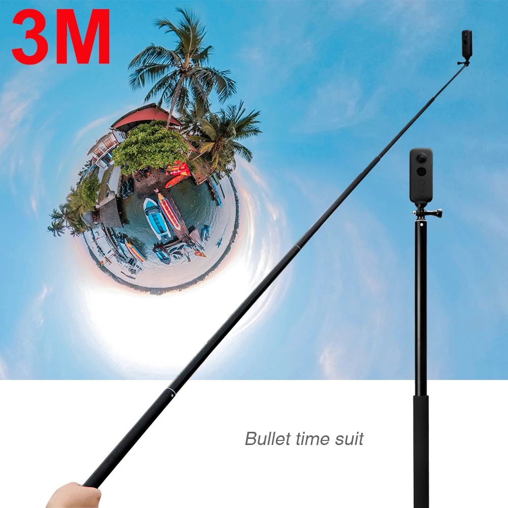 Монопод 3M Insta360 One R селфи Палка для Insta 360 X/DJI OSMO Action/Pocket/Gopro Hero 8 7 аксессуары