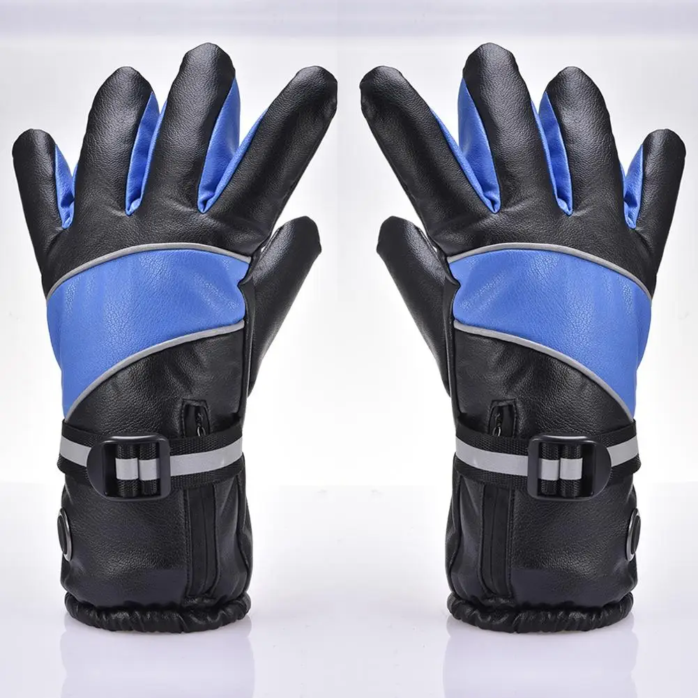 

7.4V Waterproof Heated Motorcycle Gloves Electric 4000MAH Rechargeable Battery 3 Level Gloves For Winter Skiing Guantes Moto