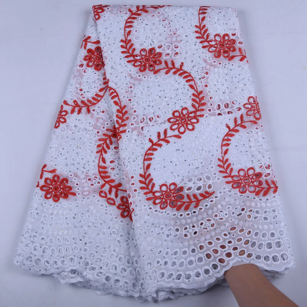 Горячая Распродажа африканская 100% хлопчатобумажная кружевная ткань новейшая