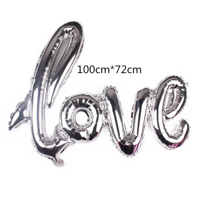 1 шт. 40 дюймов сиамские любовные буквы красочные фольгированные шары для свадьбы