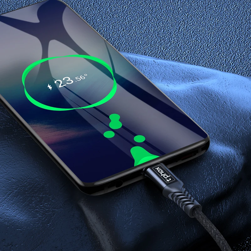 T-phox Micro USB кабель 3A нейлон Быстрая зарядка USB кабель для передачи данных для samsung Xiaomi LG планшет Android мобильный телефон usb зарядный шнур