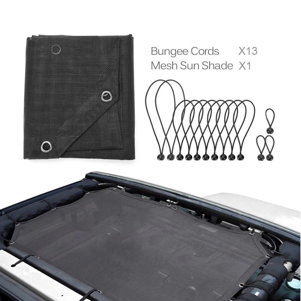 Sunshade верхняя крышка для 2007 2018 2 дверный Jeep Wrangler JK & неограниченное паутина тени oem