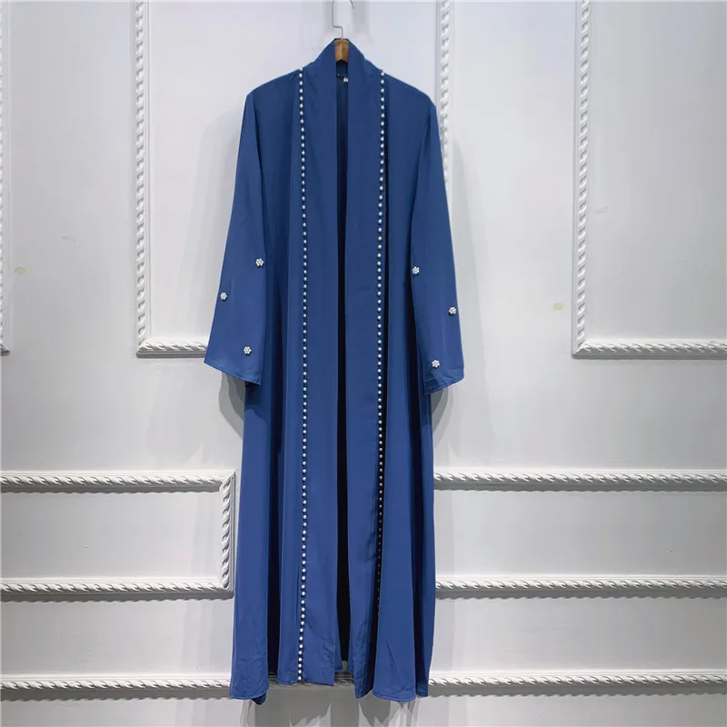 

Eid Mubarak Muslim Women Abaya Dress Dubai Beading Dresses Turkey Islamic Clothing Caftan Marocain Kaftan Vestido Musulmane