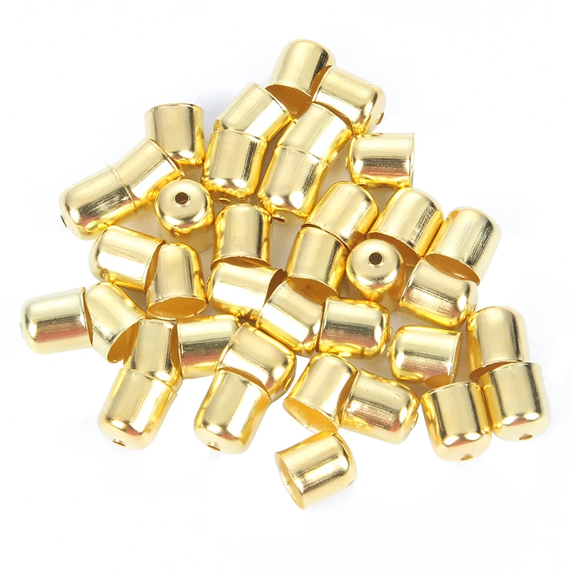 100 шт. кожаные шнуры фоторазъемы ожерелье браслет бусины концевые наконечники