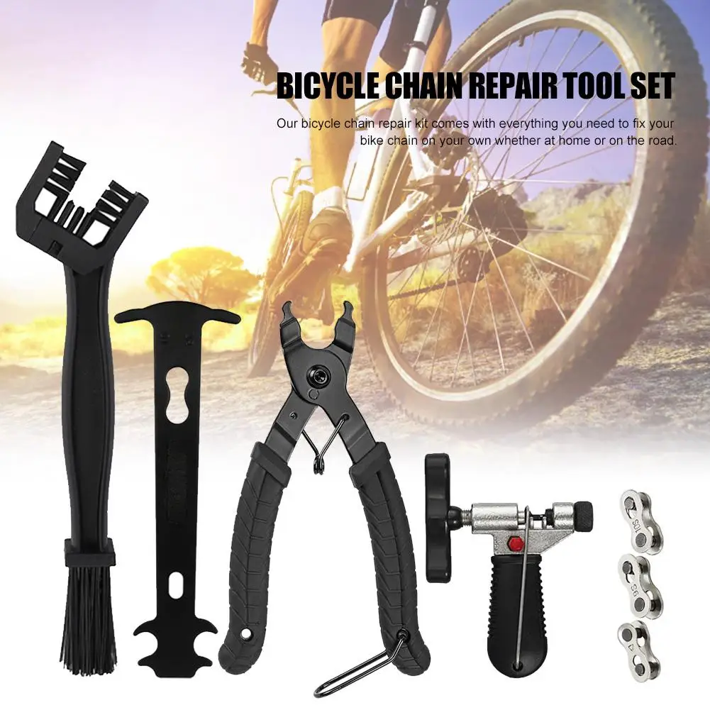 

Bike Bicycle Chain Tools Repairing Set Bike Repair Tool Kit Bike Chain Splitter Bicycle Link Plier Professional Bike Tool Kit