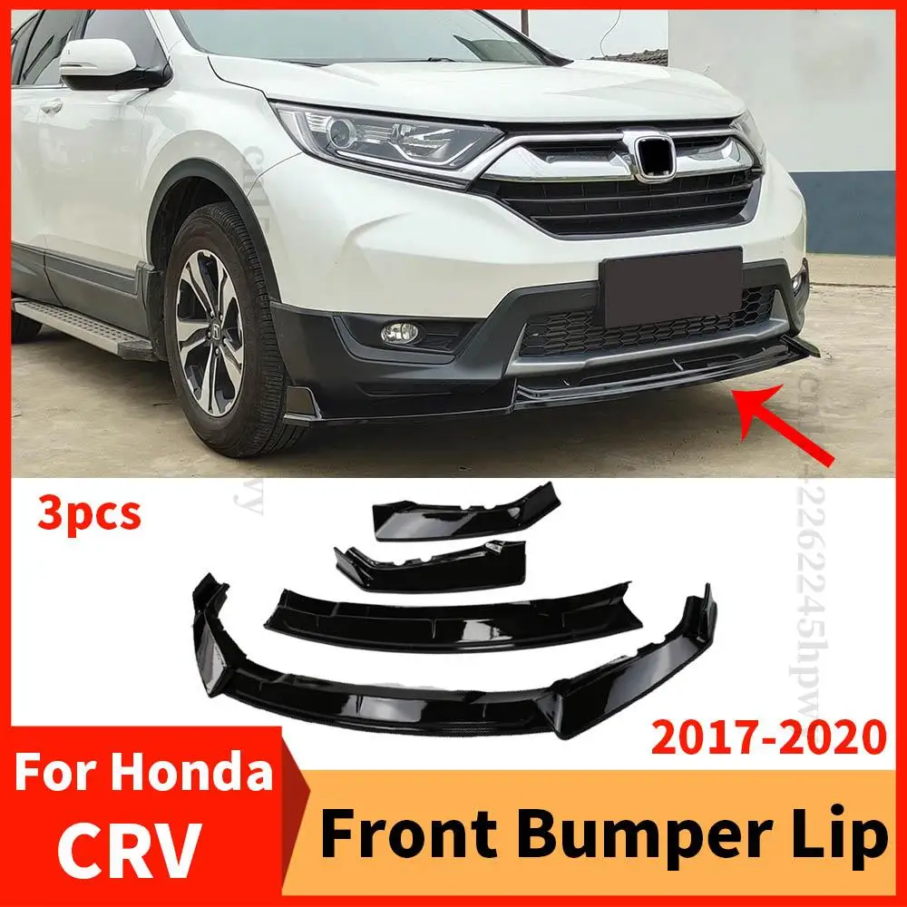 

Передний бампер, губа, нижний подбородок, Высококачественная защита, украшение, тюнинг крышки, тюнинг для Honda CRV 2017 2018 2019 2020