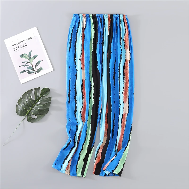 Женские брюки на весну и лето тонкие хлопковые штаны для дома кондиционирования