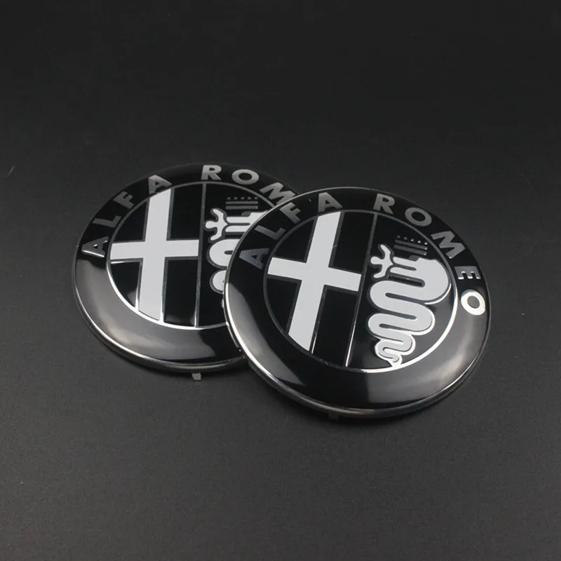 74 мм 2 шт./лот автомобильный Стайлинг специальный цвет для ALFA ROMEO красный крест