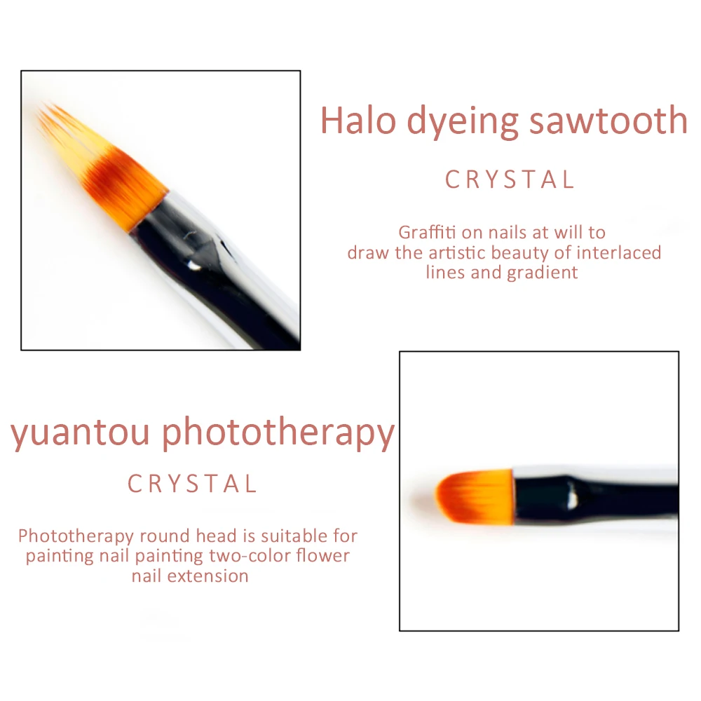 Кисть для дизайна ногтей ANGNYA 5 шт./компл. кисть с кристаллами нанесения точек на