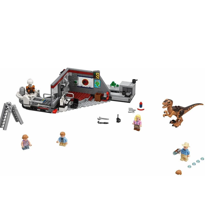 Конструктор Парк Юрского периода велоцираптор Чейз кирпичи динозавры игрушки