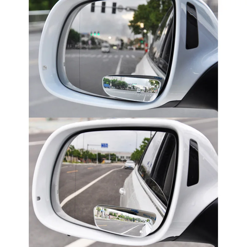

2pcs 360 Degree Universal Car Rear View Mirror Blind Spot Mirror Wide Angle Adjustable Convex Mirror